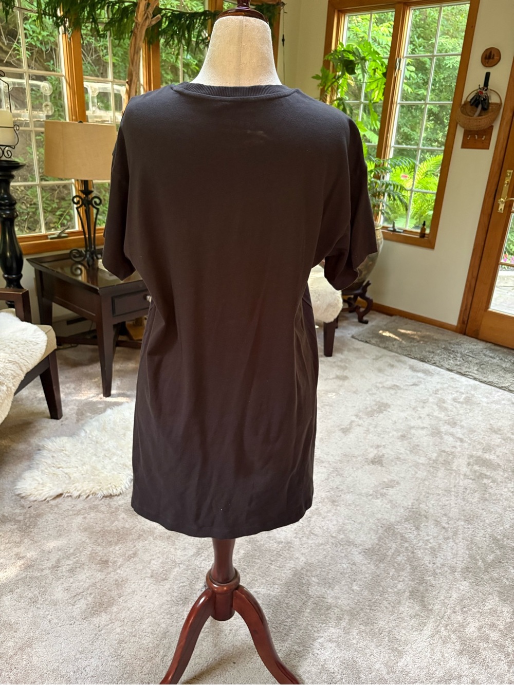 NWT American Eagle Charcoal Gray Queen Tshirt Dress - Picture 2 of 4